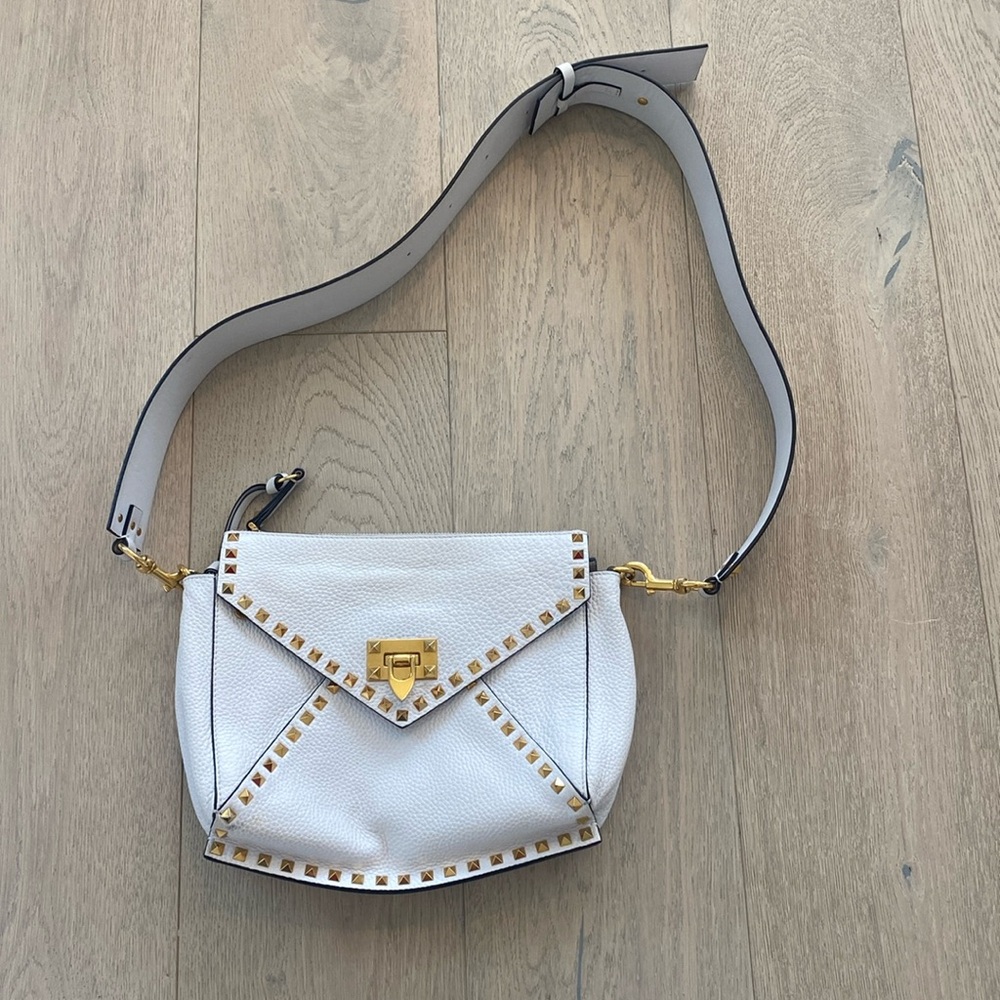 Valentino white purse. Wide strap
